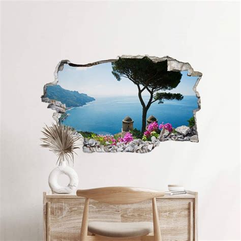 3D wall sticker the Amalfi coast | wall-art.com