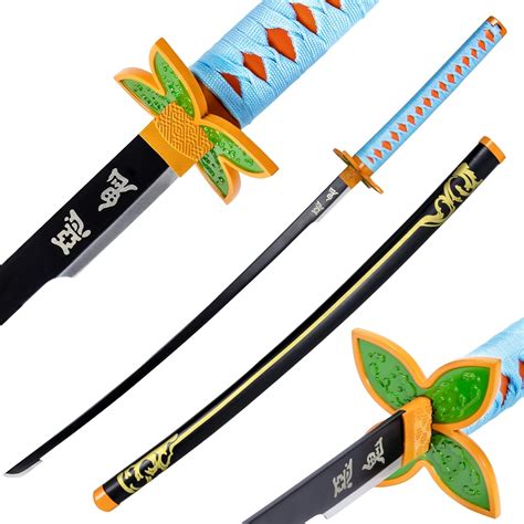 Buy Larmuroki 41" Carbon Steel Demon Slayer Sword, Handmade Samurai ...
