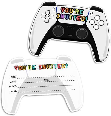 Simimi art 30 Video Game Birthday Party Invitations India | Ubuy