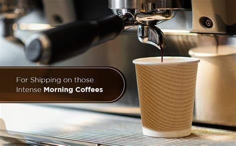 Adx Packaging Ripple Paper Cups 90 ML Brown for Coffee, Tea and ...