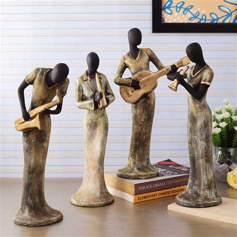 Buy TIED RIBBONS Resin Ladies Playing Musical Instrument Showpiece, X ...