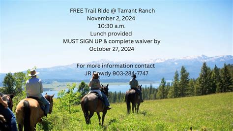 FREE Trail Ride , Tarrant Ranch Trail Riding, Bullard, 2 November 2024 ...
