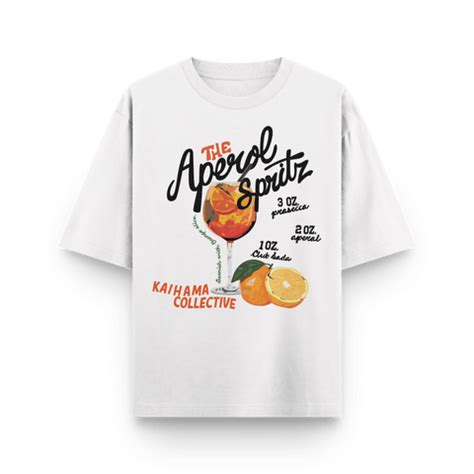 Aperol Spritz Oversized Tshirt by Kaihama