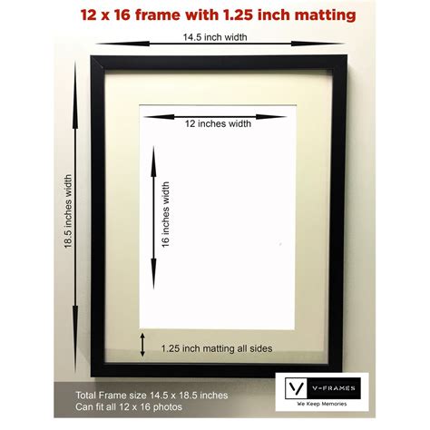12x16 Inches Plus Different Sizes of Matting - Wall Hang Picture Frame ...