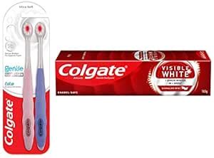 Buy Colgate Gentle UltraFoam Ultra Soft Bristles, 2 Pcs, Multicolor ...