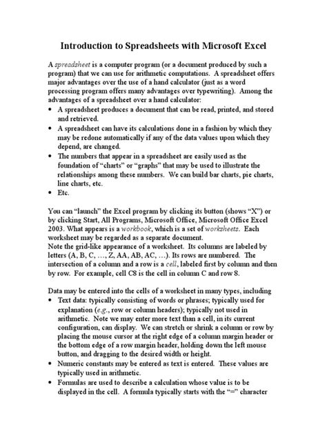 Image result for Excel Spreadsheet Tutorial PDF