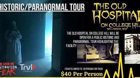 Historical & Paranormal Tour , The Old Hospital On College Hill ...