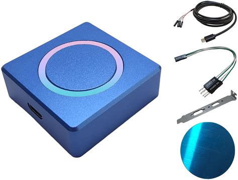 Aluminum Alloy PC Power Button Extension, Desktop Computer PC Power ...