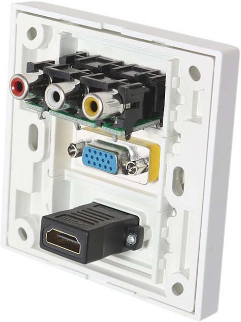 ELECTRO WOLF TV-out Cable HDMI / VGA / 3RC Multimedia Modular Wall ...