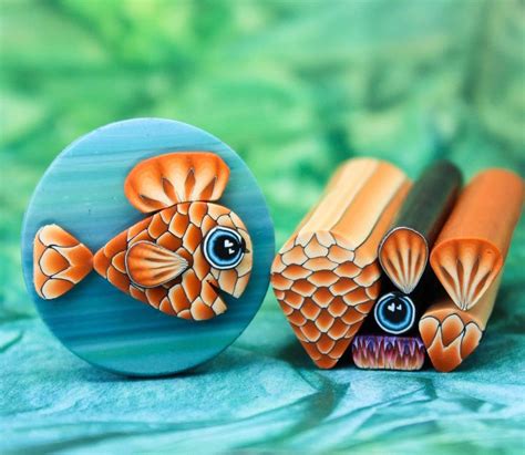 Polymer Clay Fish Cane Tutorial 的图像结果