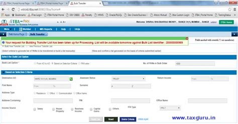 Further enhancements in Bulk PAN transfer facility