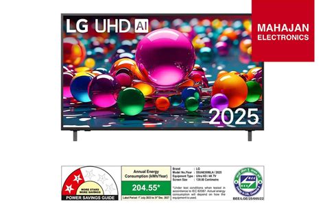 LG 55UA83006LA 55-Inch 4K UHD Smart TV | α7 Gen8 | webOS 25 | Mahajan ...