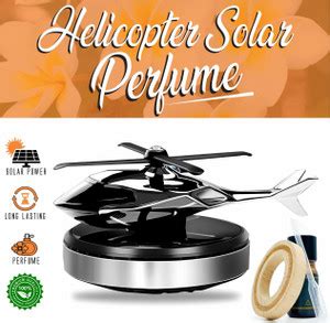 MIKANIX Solar Rotating Helicopter, Car Dashboard Aroma Perfume Diffuser ...