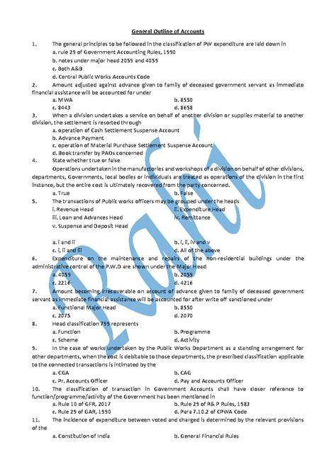 Chapter- 3 General Outline of Accounts - General Outline of Accounts 1 ...