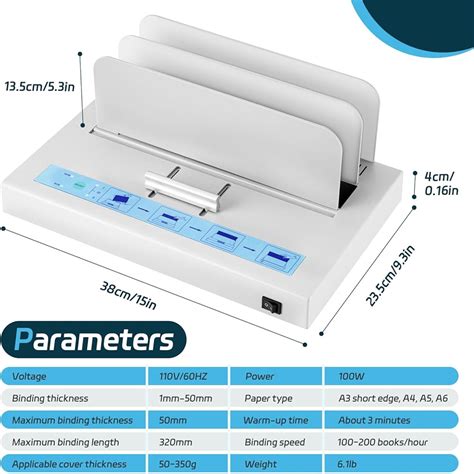 MSFULLSEA Thermal Binding Machine Thermal Book Binder Electric India | Ubuy
