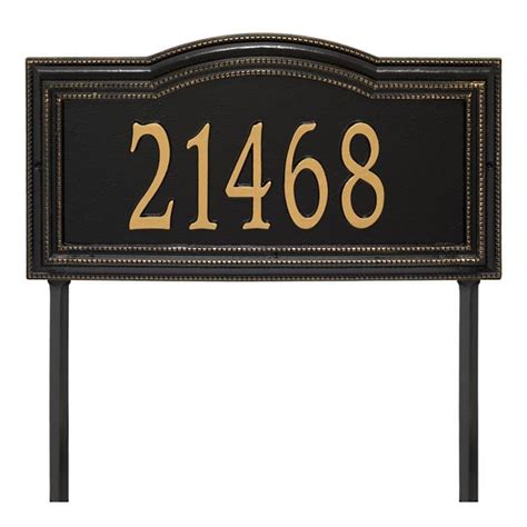 Large Cambridge Single Line Yard Address Plaque | Grandin Road