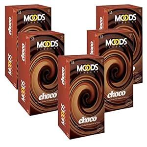 Buy A 'MOODS' Chocolate Flavour Condom Made of Natural Rubber Latex For ...