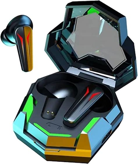 VEROX Wireless Gaming TWS Earbuds with RGB LED Design Bluetooth Gaming ...