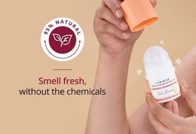 Carmesi Natural Deo Roll On & Underarm Deodorant (50ml)