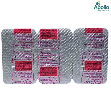 CARDACE AM 2.5/5MG TABLET | Uses, Side Effects, Price | Apollo Pharmacy