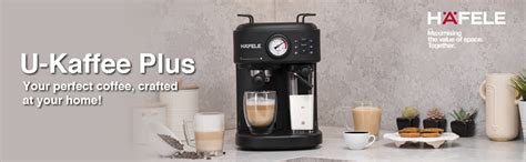 Hafele U-Kaffee Plus Coffee Machine, 15-Bar Pump Pressure, Single ...