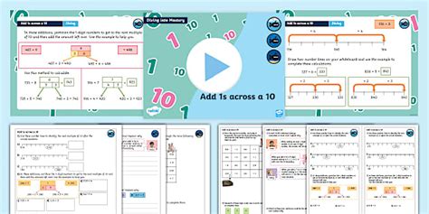👉 Year 3 DiM: Step 6 Add 1s Across a 10 Teaching Pack
