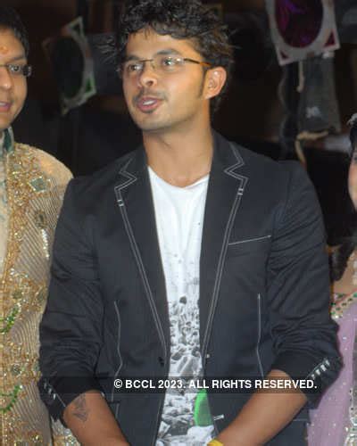 Sreesanth during Swatee Jayswal and Lalit's wedding party in Bangalore ...