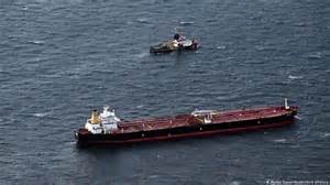 Oil tanker pursued by US now has a Russian flag painted on its side