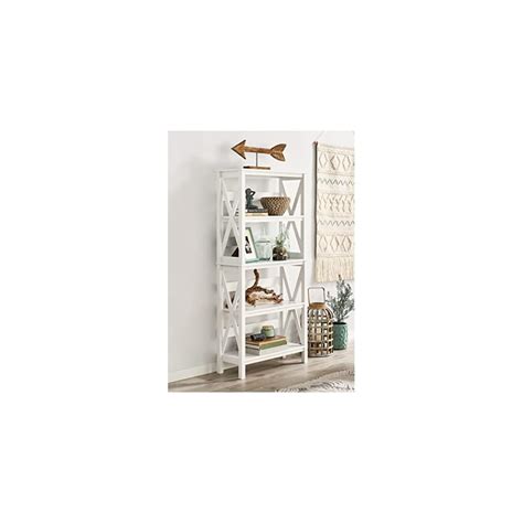 Buy ClosetMaid 3960 X-Frame Design 5-Shelf Bookshelf or Bookcase, White ...