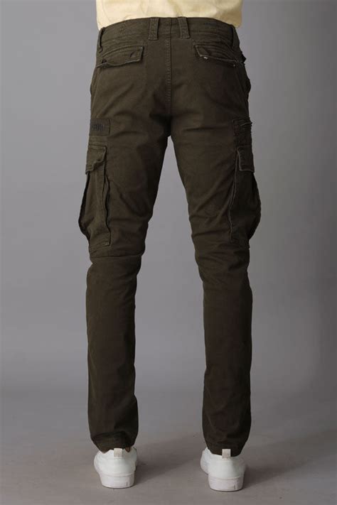 Military Green Regular Fit Cargo Pant – ROOKIES