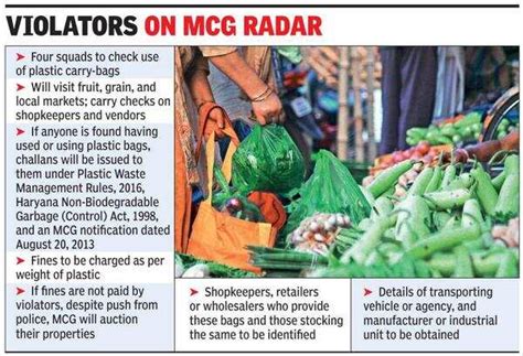 Pay fines for selling plastic bags or lose your property | Gurgaon News ...