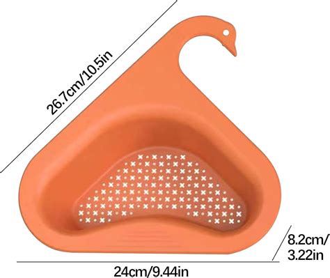 Zkosieng Swan Drain Basket Sink with 2 Pack Reusable Sponge, India | Ubuy