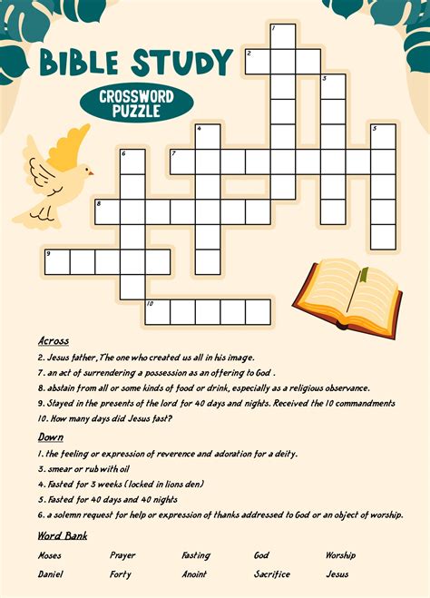 Christian Crossword Puzzles - 10 Free PDF Printables | Printablee