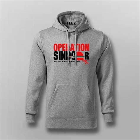 Operation Sindoor – A Message in Fire Hoodie For Men