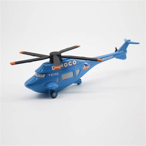 Buy Disney Pixar Cars Lot Dinoco King Helicopter 1:55 Diecast Toy Model ...