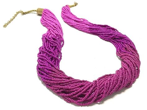Buy CHAHAT ACCESSORIES Tonal Pink Fuchsia Torsade Necklace with 30 rows ...