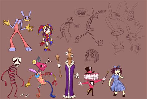 Digital Circus Characters 的图像结果