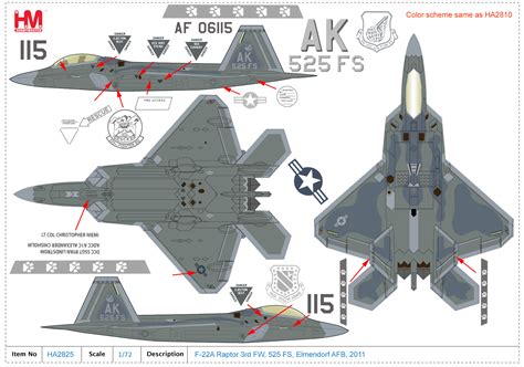 F-22A Raptor 3rd FW, 525 FS, Elmendorf AFB, 2011