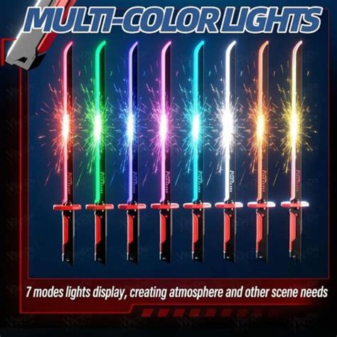 VikriDa Toy Neon Sword 31.5 Inch Spark Blade Sound, Fog & Hit Sensor ...