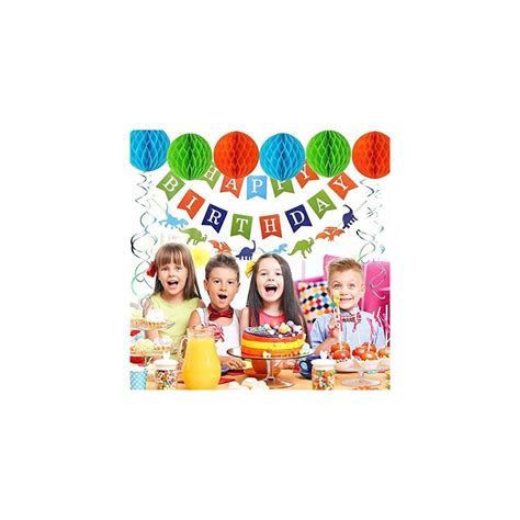 Buy Balloons Party Decorations Dinosaur Birthday Party Supplies Kit For ...