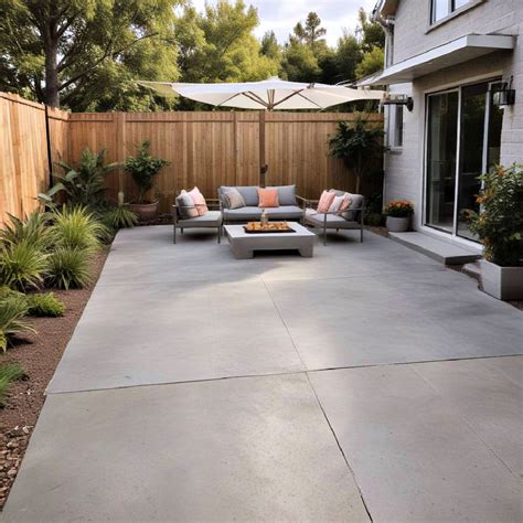 40 Concrete Patio Ideas for A Stylish Backyard