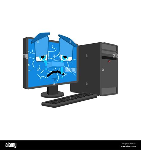 Broken Computer Screen Cartoon 的图像结果