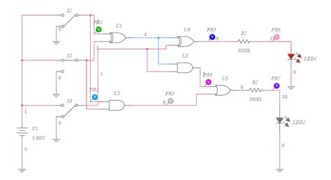 Full Adder Using Multisim 的图像结果