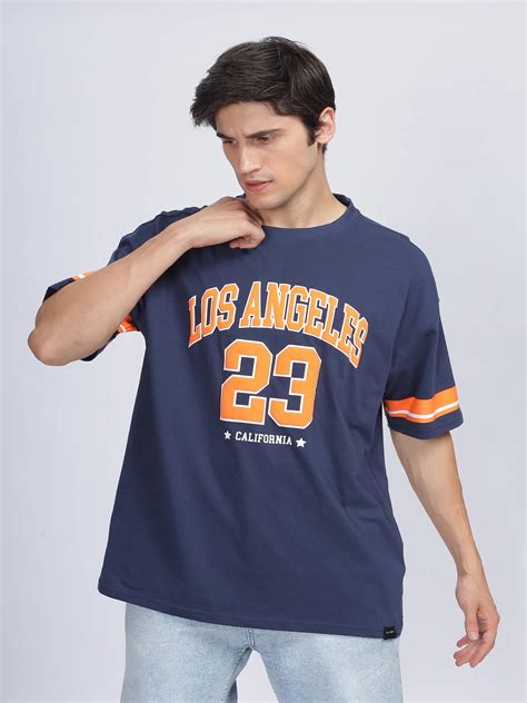 Men LOS ANGELES Printed Oversized T-Shirt – SILISOUL