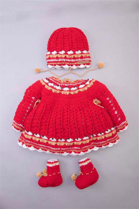 Buy Hand Knitted Baby Girls Frocks & Sets Online - The Original Knit
