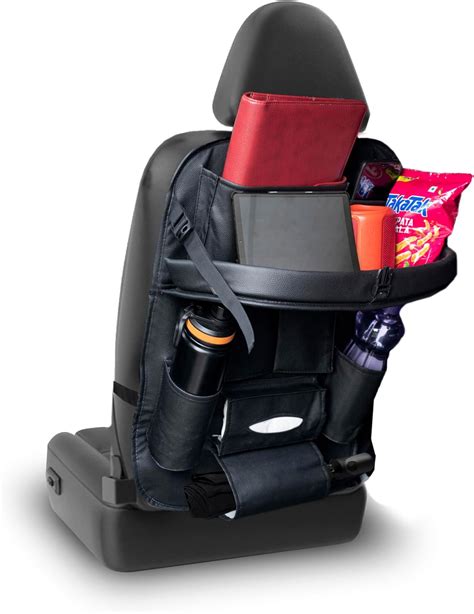 Amazon Brand - Solimo Pu Leather Auto Car Back Seat Organizer With ...