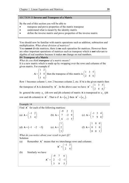 Image result for Matrix Inverse and Transpose Properties