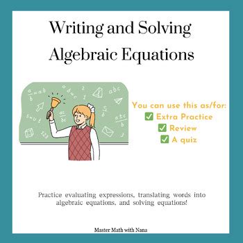 Image result for Solving Problems with Algebraic Notations