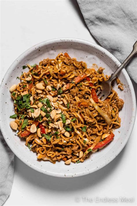 Thai Chicken Peanut Noodles