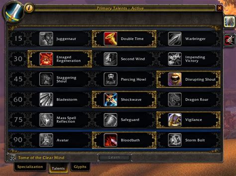 Protection Warrior PvE Tank Talents, Builds, Glyphs - MoP Classic ...